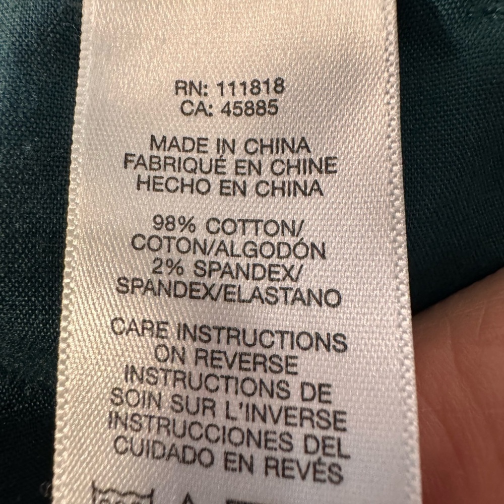 Michael Kors Dark Teal Corduroy Trousers size 12 - Picture 8 of 11